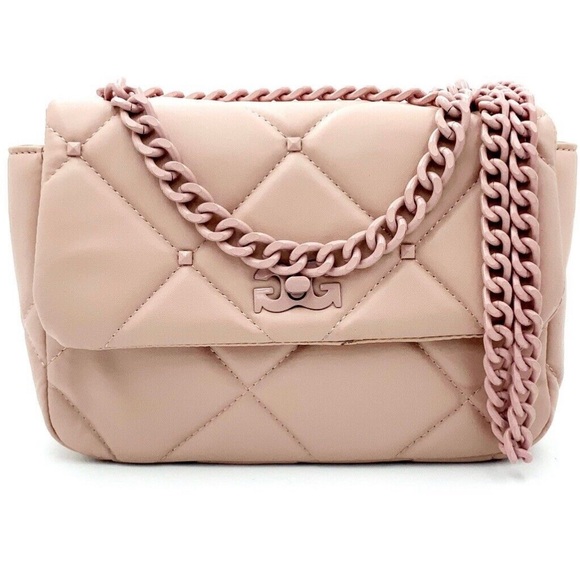 GILDA PARIS - Small Quilted Bag with Chain Strap in Blush - Picture 1 of 3
